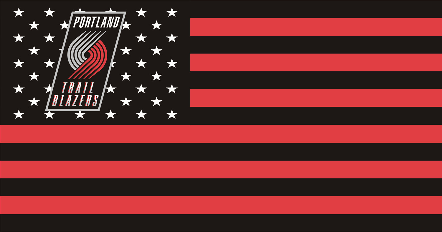 Portland Trail Blazers Flags DIY iron on transfer (heat transfer)